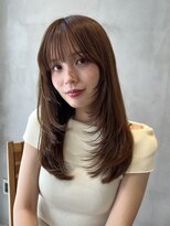 ニコ トウキョウ 渋谷(nico TOKYO)&nbsp;ロングレイヤーカット/透明感カラーオリーブベージュ