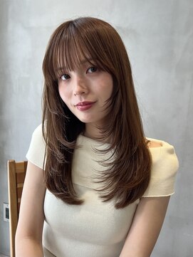 ニコ トウキョウ 渋谷(nico TOKYO) ロングレイヤーカット/透明感カラーオリーブベージュ