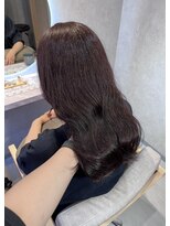 エマ 日吉(emma)&nbsp;【emma RINA】ブリーチなしダブルカラーで叶うカシスピンク