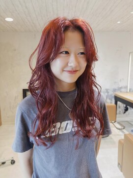 ボコカ(bococa) 【macana指名】暖色 レイヤー ワインレッド