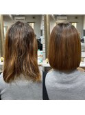 髪質改善矯正Before After