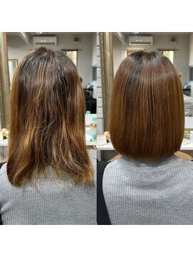 ボクノ 3号店(bokuno) 髪質改善矯正Before After