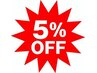 【リピートのお客様】前回の来店から3ヶ月以内のご来店で技術料金5%OFF