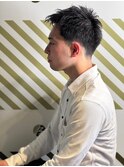 爽やかな印象を与える黒髪ベリーショート ビジネスマン#2