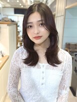 プラグ バイ ネオリーブ(plug by neolive) チェリーブラウン×髪質改善[髪質改善/縮毛矯正/韓国]