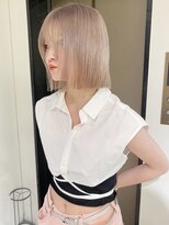 ペレ アネックス 大阪梅田茶屋町店(PELE ANNEX)&nbsp;くびれヘア/アプリコットオレンジ/ハイライトカラー/梅田