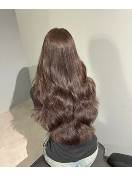 ノー バイ イオエ 西梅田(no. by ioe) ブリーチなしカラー/髪質改善/ミルクティーベージュ/小顔へア