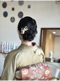 和装ヘア　着付け