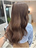 透明感ブラウン　【ブラウン/髪質改善/ブリーチなし/カラー】