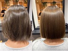 ULTOWA高濃度水素トリートメント+ボブカット/10代/ブリーチ毛/