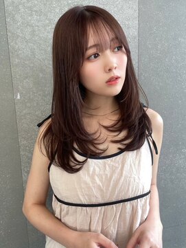 アスター 天神大名店(Aster) 小顔に見えるトレンドヘア/黒髪/オリーブグレー/ココアベージュ