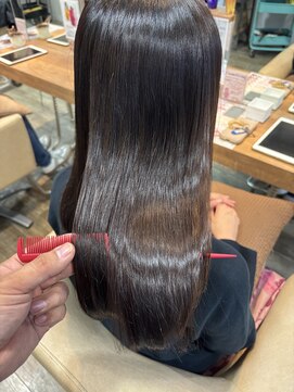 髪質改善×美髪ノンアルカリストレート  5