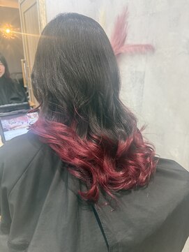 ゾイ(ZOI) 毛先のみブリーチカラー