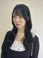 リブレ(LIBRE+hp)&nbsp;艶感ブルーブラック×柔らかウェーブ巻き