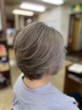 銀座ラボ 蕨東口店(LA BO)&nbsp;大人ショートボブ+黄み消しグレージュ