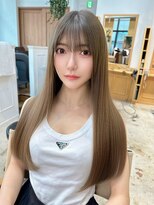 ユアーズヘア 仲町台店(youres hair)&nbsp;髪質改善トリートメントで叶う美髪ストレート　艶髪　前髪
