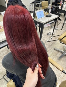 アジールヘア 所沢プロペ通り店(agir hair) ピンクレッド