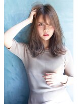 サングース(Sungoose)&nbsp;韓国風ロング＃前髪くびれイメチェンラベンダーカラー