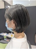 丸みショート×伸ばしかけヘア×3ヶ月もつショートスタイル