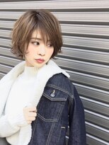 ヘッツ 仙台駅前店(HETTU)&nbsp;《高橋舞》 ショートパーマ　エアリーミディ　韓国　黒髪