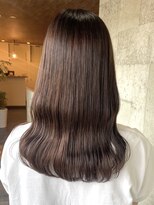 ミルヘアデザイン(mil hair design) レイヤーカットアッシュカラーグレージュ透明感カラー前髪