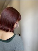 ボブヘア/暖色系