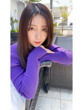 トゥーリ 春日店(tuuli) tuuli☆30代40代ペールベージュ切りっぱなしセミロング　135