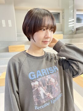 カケル(×.) マッシュショート/暗髪ショート/就活カット