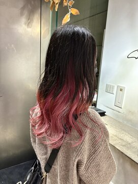 シェリ ヘアデザイン(CHERIE hair design) グラデーションインナーピンク☆