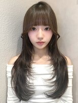イメチェン外ハネボブ美髪×ブリーチなしレイヤー韓国[銀座]