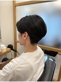 メンズショートストレート