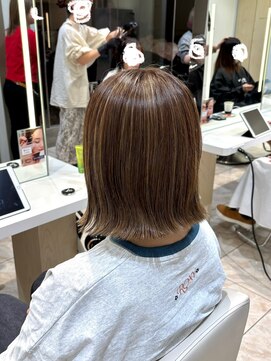 ケンジ 平塚 アネッタ(KENJE annetta) 【デザインカラー】ハイライト×オリーブベージュ