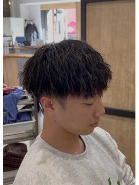 エッジ(EDGE) 大分メンズ刈り上げマッシュツイストスパイラルパーマスタイル