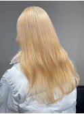 14645ホワイトアッシュ抜きっぱなしブリーチホワイトブロンド
