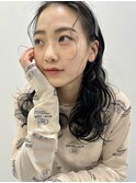 ニュアンスパーマ　トリートメントパーマ　黒髪