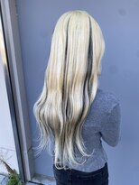 フィーネ つくば(Fi-Ne)&nbsp;デザインカラー　プルエクステ　抜きっぱなしブロンド