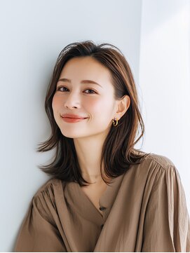 e.m.a プレミアムビューティーサロン 栄駅店(e.m.a PREMIUM BEAUTY SALON) レイヤーカット/イメチェン/外ハネボブ/美髪/ワイドバング/髪型