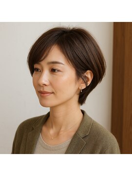 スープレックス ヘアーデザイン(SOUPREX HAIR DESIGN) 大人女性の美フォルムショートボブ 20代 30代 40代 50代 60代