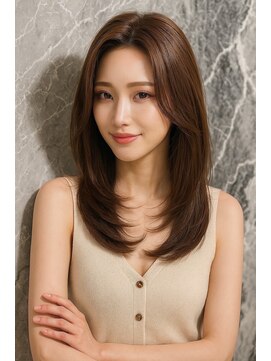 サードバイローラン(THiRD by ROULAND) オリーブグレークラゲヘアーココアベージュ