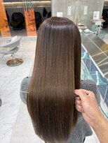 ロンドルーチェ 心斎橋(Lond luce)&nbsp;ダークアッシュ/ミディアムレイヤーカット［髪質改善/縮毛矯正］