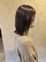 イロハ(iroh)&nbsp;ブラウンカラー/顔周りレイヤー/外ハネボブ