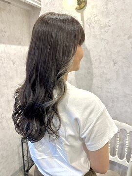 ディーヴァヘアーエズ(DIVA hair Eze) ロンググレージュイヤリングカラー◆外国人風透明感