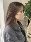 ワンホンレイヤー/ミルクティーブロンド/ダークブルー/一宮