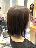 調布イルミナカラーレイヤーボブウルフショートカットベージュ
