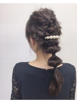 マリアージュバイジュノ(mariage by Juno) アレンジ/編みおろし/波ウェーブ/結婚式・二次会セット