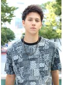 ソフトモヒカン ソフモヒ ベリーショートレイヤー かき上げヘア