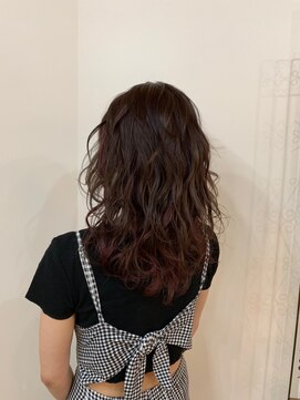 テラスグレース 横浜(TERRACE GRACE) 赤きわたつ　ワンポイントヘア