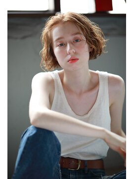 ルタ(LuTa by siesta＆LiCO) LuTa☆吉祥寺　ウェーブボブ×オレンジベージュ