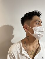 リバレッジ 広尾(Leverage)&nbsp;メンズアップバングフェードカット【広尾、恵比寿】担当:尾上