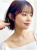 【修】20代30代40代◎透明感カラー×韓国切りぱなしボブ